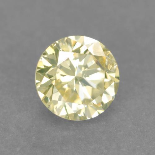 Diamant jaune naturelle coupe roude, 0,23 ct, VS