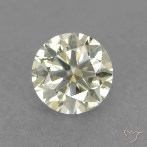 0.18ct Naturel Jaune pâle Diamant, Tour, VS