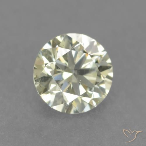 Diamant Jaune pâle naturelle Tour, 0.18 ct, VS