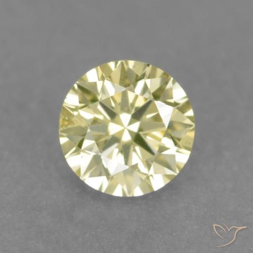 0.17ct Naturel Jaune moyen-léger Diamant, Tour, VS
