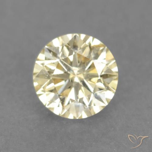 0.18ct Naturel Jaune clair Diamant, Tour, VS