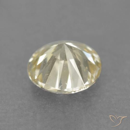 Diamant Jaune clair naturelle Tour, 0.18 ct, VS