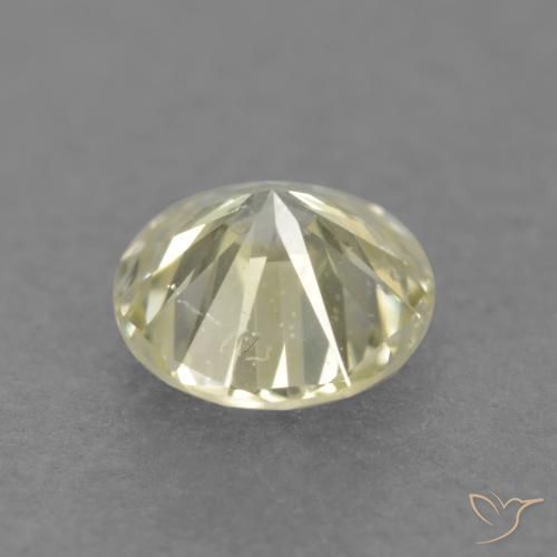 Diamant jaune naturelle coupe roude, 0,18 ct, VS