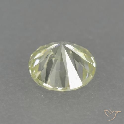 Diamant jaune naturelle coupe roude, 0,15 ct, VS