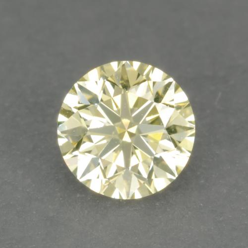 Diamant Jaune moyen-léger naturelle Coupe roude, 0.18 ct, VVS-VS