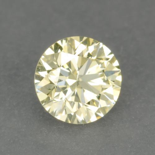 Diamant Jaune moyen-léger naturelle Coupe roude, 0.18 ct, VVS-VS