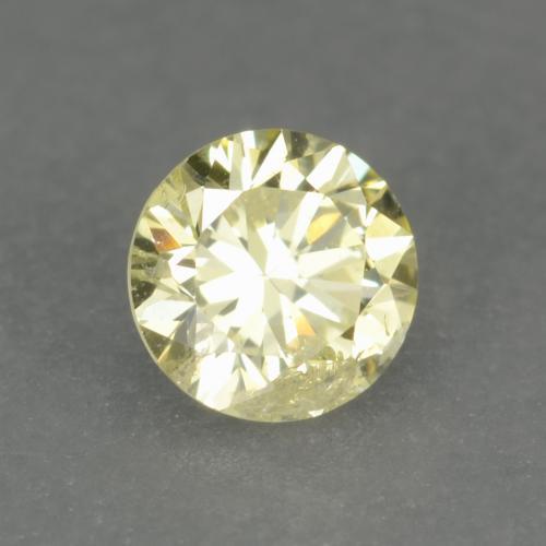 Diamant jaune naturelle coupe roude, 0,15 ct, VS-SI