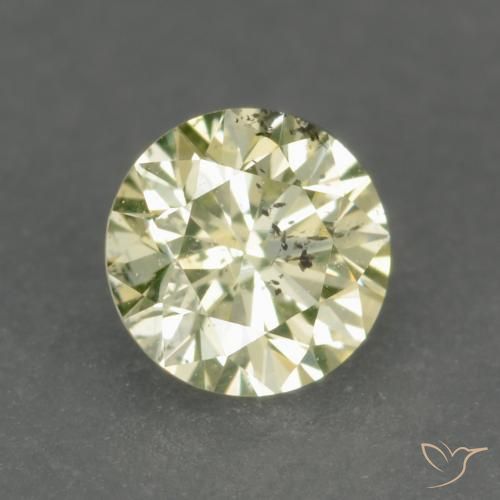 Diamant Jaune moyen-léger naturelle Tour, 0.17 ct, VS-SI