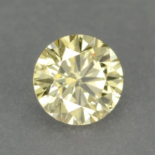 Diamant Jaune moyen-léger naturelle Coupe roude, 0.20 ct, VS-SI