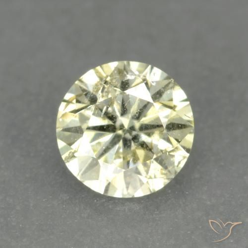 0.17ct Naturel Jaune citron Diamant, Tour, VS-SI