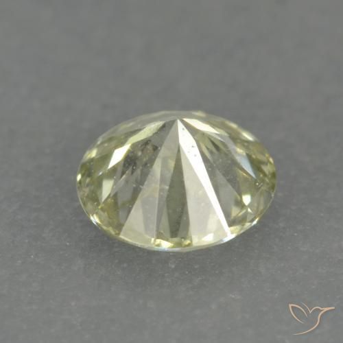 Diamant Jaune citron naturelle Tour, 0.17 ct, VS-SI