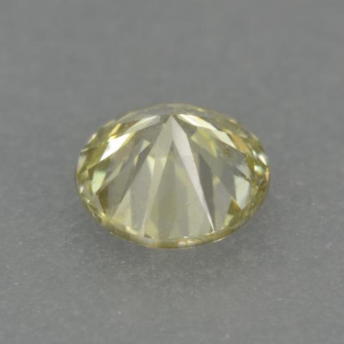 Diamant Jaune citron naturelle Coupe roude, 0.18 ct, VS-SI