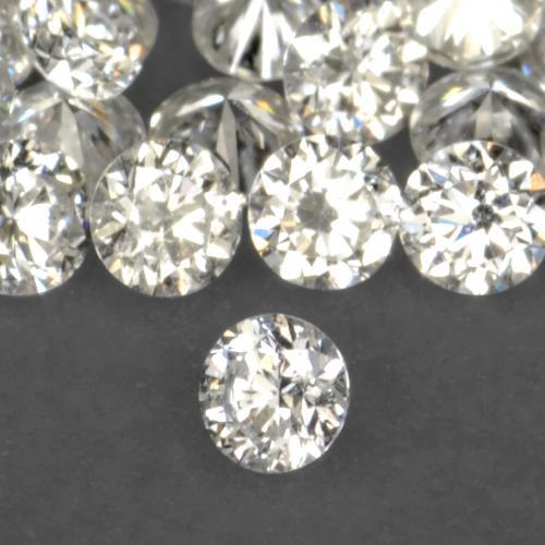 Diamant Blanc chaud naturelle Tour, 0.02 ct, VS-SI