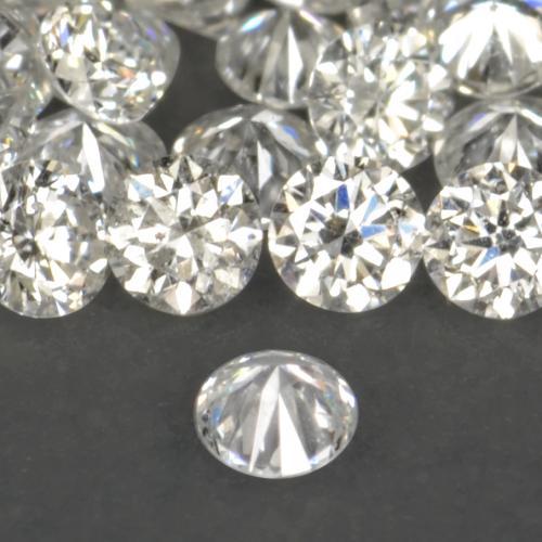 Diamant Blanc chaud naturelle Tour, 0.02 ct, VS-SI