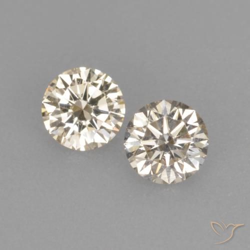 0.26ctw Naturel Champagne Diamant, Tour, VVS-VS