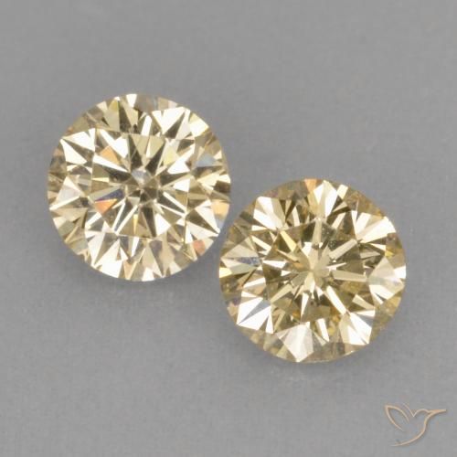 0.51ctw Naturel Marron doré très clair Diamant, Tour, VS