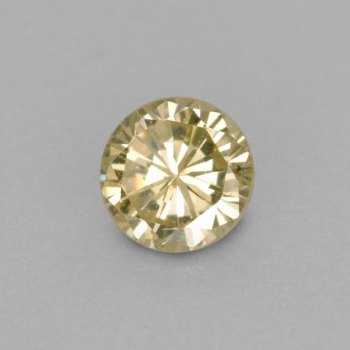 Diamant doré naturelle coupe roude, 0,11 ct, VVS-VS