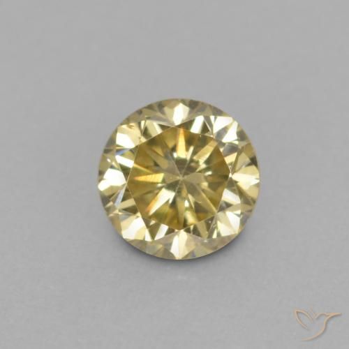 0.14ct Naturel champagne Diamant, Tour, VVS-VS