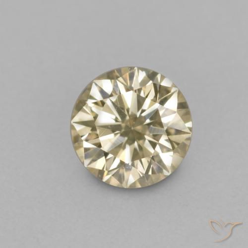 0.14ct Naturel Champagne Diamant, Tour, VVS-VS