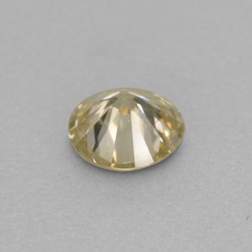 Diamant doré naturelle coupe roude, 0,10 ct, VVS-VS