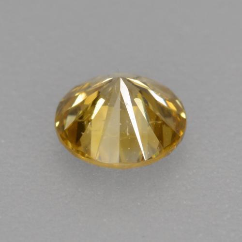 Diamant champagne naturelle Coupe roude, 0.24 ct, VS-SI
