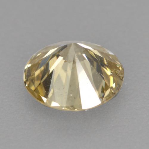 Diamant champagne naturelle Coupe roude, 0.41 ct, SI