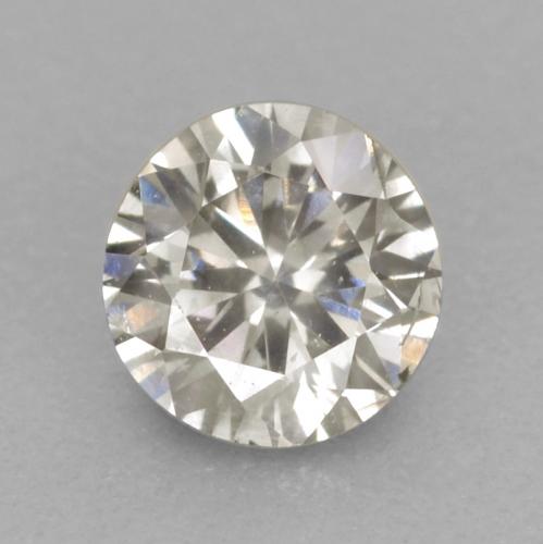 Diamant Gris très clair naturelle Coupe roude, 0.16 ct, VS