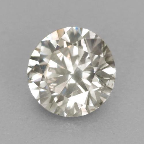 Diamant Gris très clair naturelle Coupe roude, 0.16 ct, VS