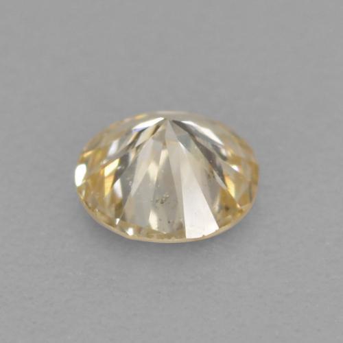 Diamant Champagne naturelle Coupe roude, 0.09 ct, VS