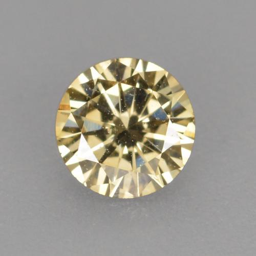 Diamant marron naturelle coupe roude, 0,21 ct, VVS-VS