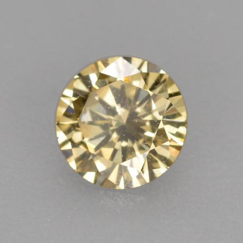 Diamant marron naturelle coupe roude, 0,21 ct, VVS-VS
