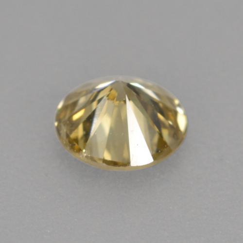 Diamant marron naturelle coupe roude, 0,21 ct, VVS-VS