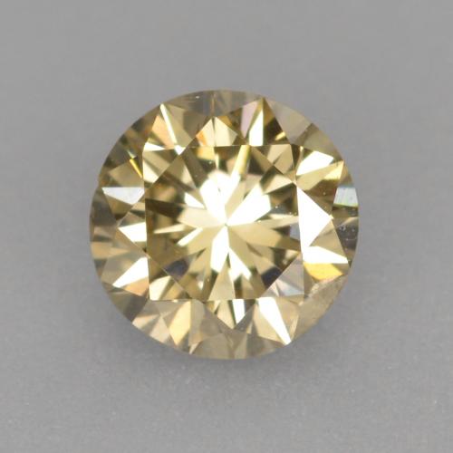 Diamant marron naturelle coupe roude, 0,30 ct, VVS-VS