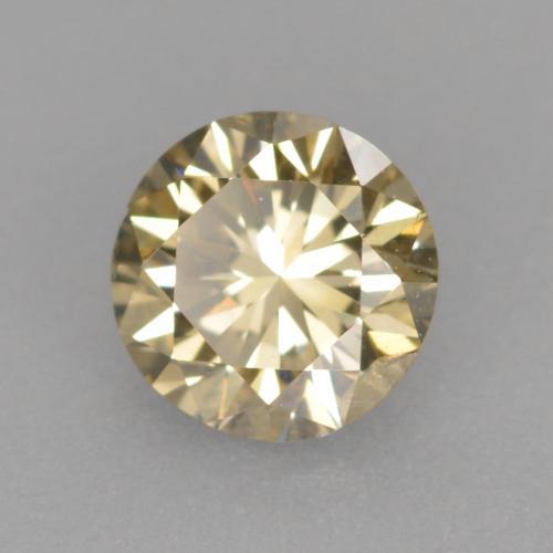 Diamant marron naturelle coupe roude, 0,30 ct, VVS-VS