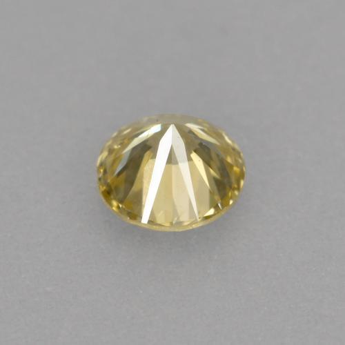 Diamant champagne naturelle Coupe roude, 0.12 ct, VS