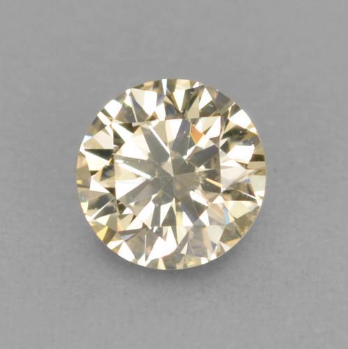 Diamant doré naturelle coupe roude, 0,11 ct, VVS-VS