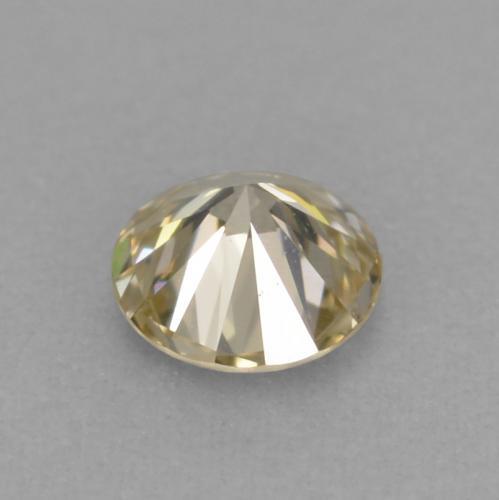 Diamant doré naturelle coupe roude, 0,11 ct, VVS-VS