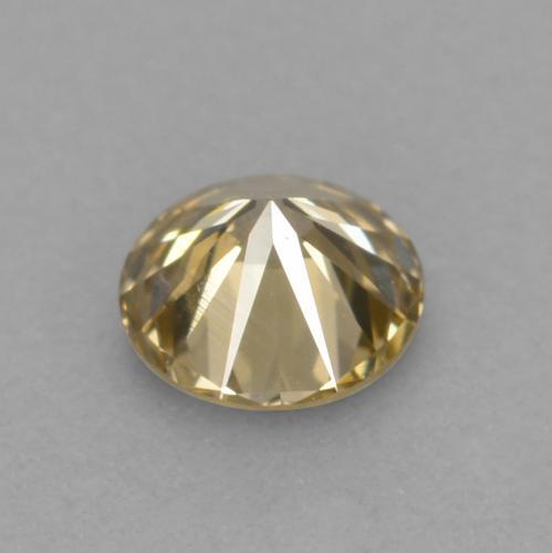 Diamant marron naturelle coupe roude, 0,12 ct, VVS-VS