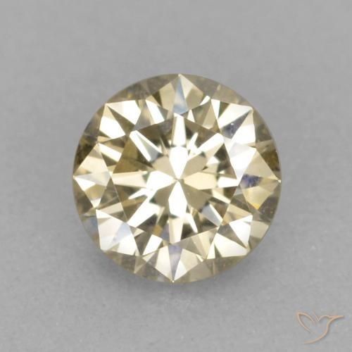 0.14ct Naturel Cognac Diamant, Tour, VVS-VS
