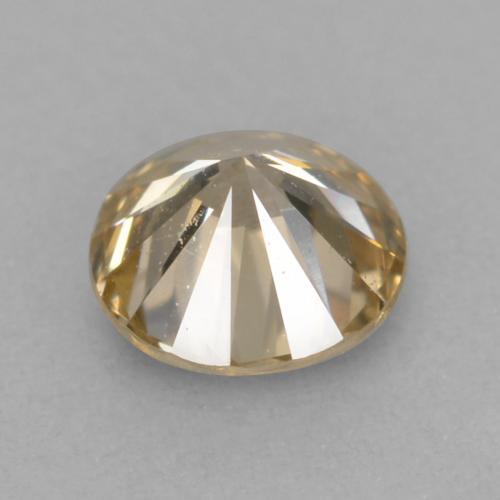 Diamant marron naturelle coupe roude, 0,21 ct, VVS-VS