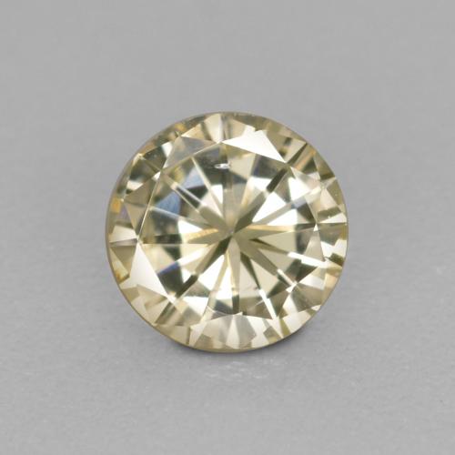 Diamant doré naturelle coupe roude, 0,16 ct, VS
