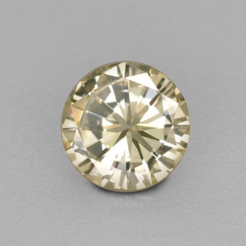 Diamant doré naturelle coupe roude, 0,16 ct, VS