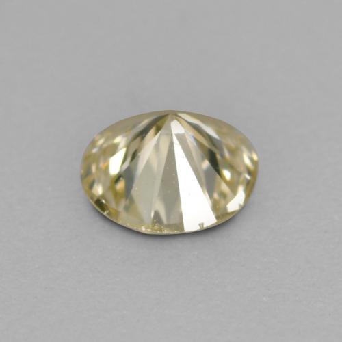 Diamant doré naturelle coupe roude, 0,16 ct, VS
