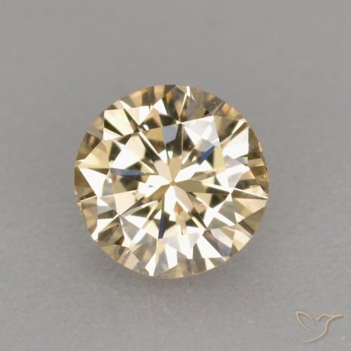 0.25ct Naturel Marron doré très clair Diamant, Tour, VS-SI
