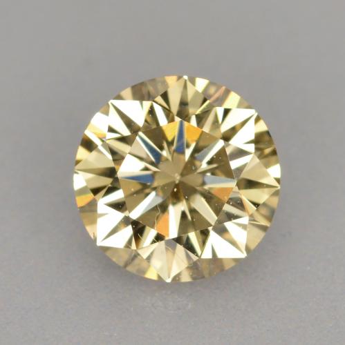 Diamant marron naturelle coupe roude, 0,40 ct, VVS-VS