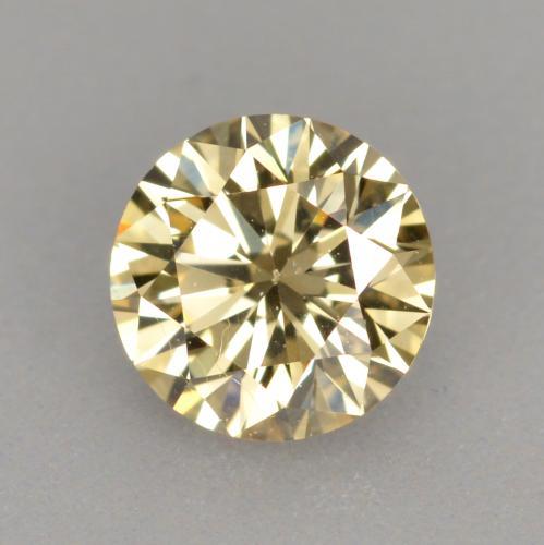 Diamant marron naturelle coupe roude, 0,40 ct, VVS-VS