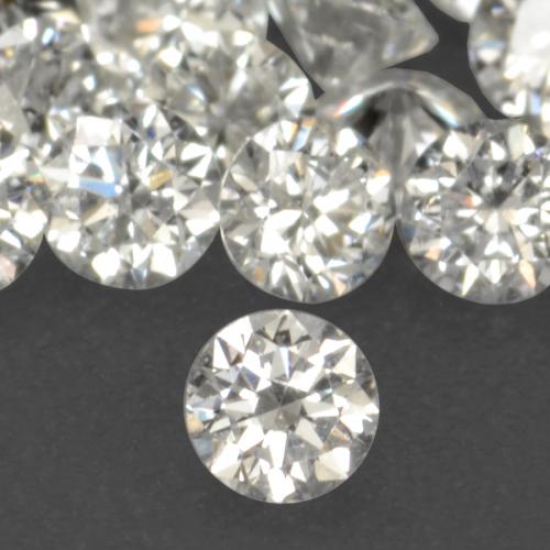 Diamant blanc naturelle coupe roude, 0,02 ct, VS-SI