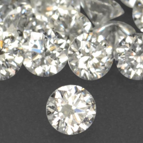 Diamant blanc naturelle coupe roude, 0,02 ct, VS-SI