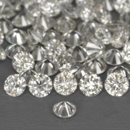 Diamant blanc naturelle coupe roude, 0,01 ct, VS-SI