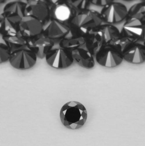 Diamant Noire naturelle Tour, 0.02 ct, Opaque